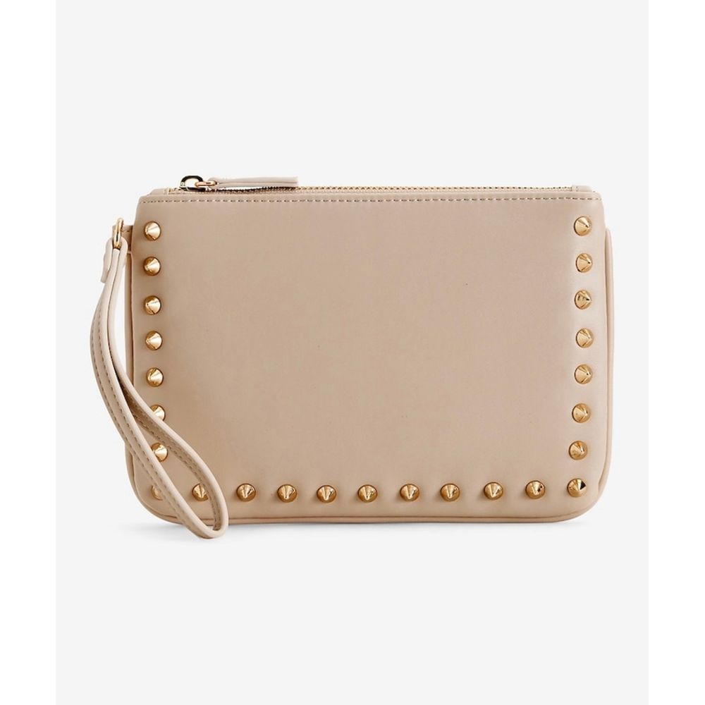 NWT Express Womens Studded Beige Wristlet‎